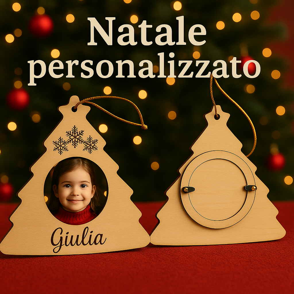 Alberi di Natale personalizzati con foto: un regalo che emoziona